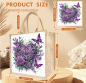 Preview: Diamond Painting Tragtasche Herz Schmetterlinge